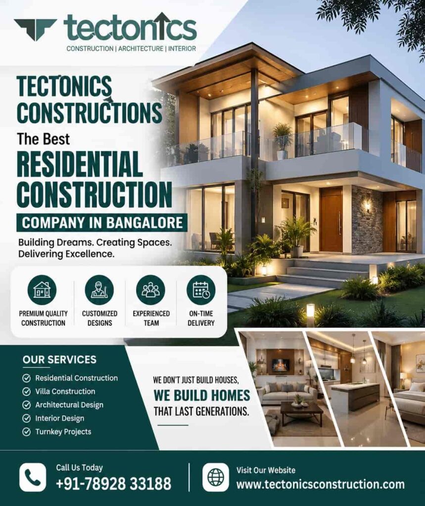Best Residential construction company in Bangalore